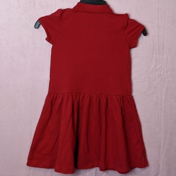 The Children's Place Red Short Sleeve Polo Dress size 5T - Picture 2 of 4